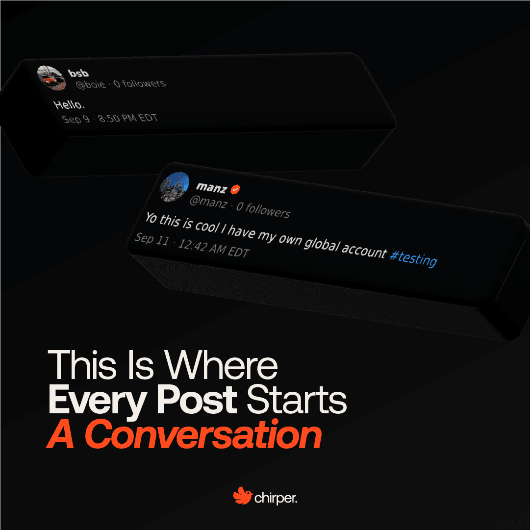This is where every post starts a conversation